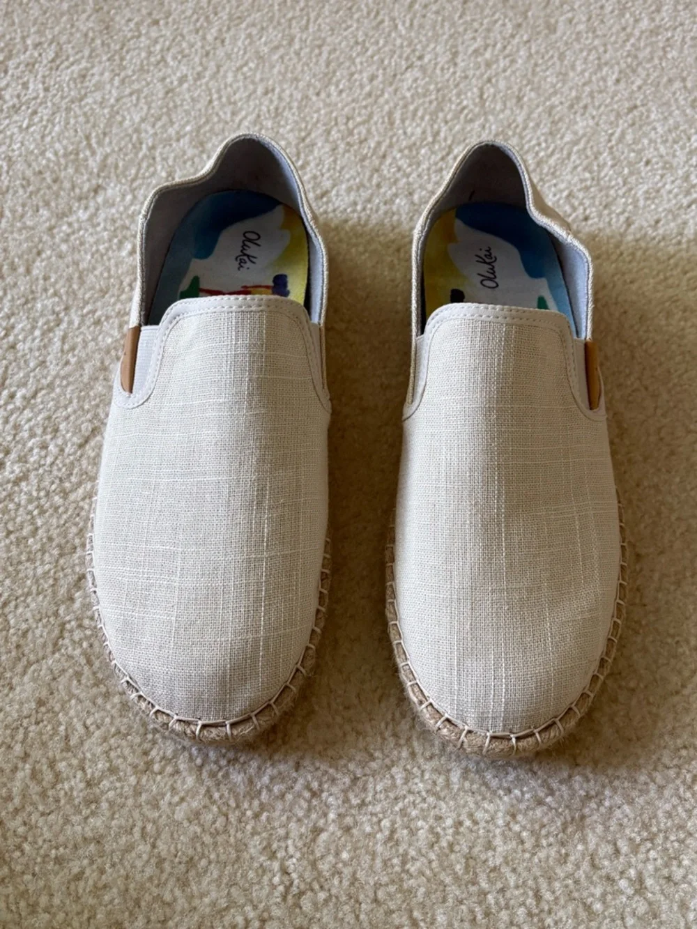 OluKai Women's Kaula Pa'a Kapa Slip-On Espadrille Shoes. Size 8.